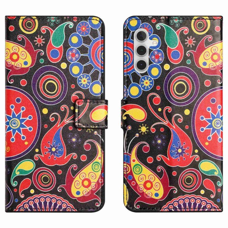 Etui Folio do Samsung Galaxy A14 / A14 5G Projekt Galaktyki