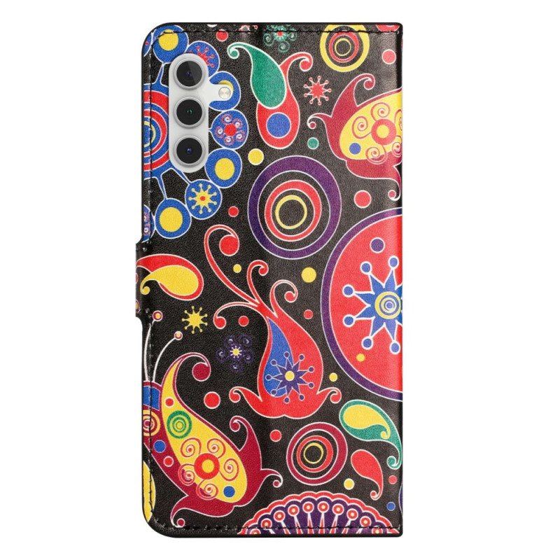 Etui Folio do Samsung Galaxy A14 / A14 5G Projekt Galaktyki