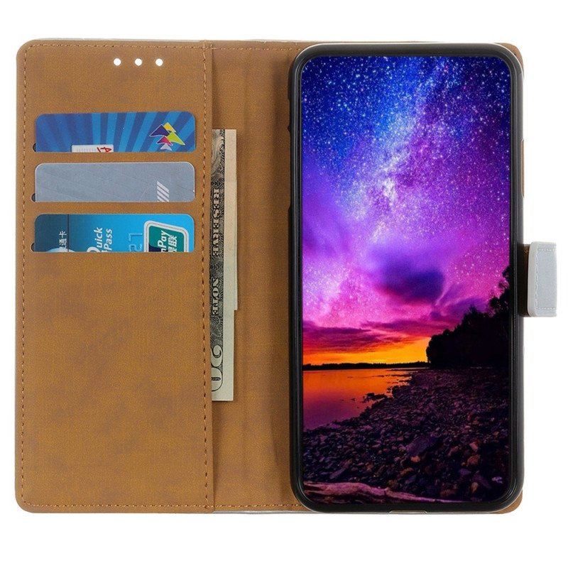 Etui Folio do Samsung Galaxy A14 / A14 5G Stylizacja Skóry