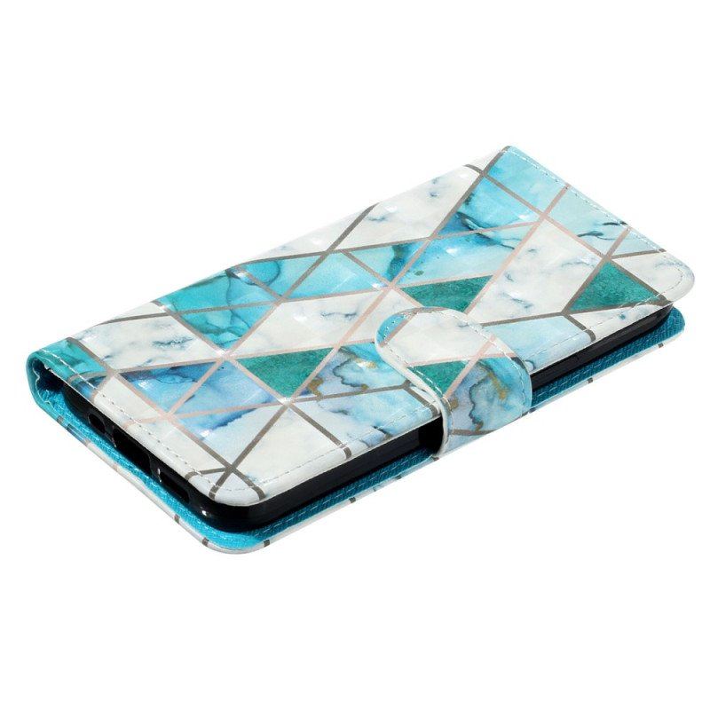 Etui Folio do Samsung Galaxy A14 / A14 5G z Łańcuch Pasiasty Nocny Tygrys