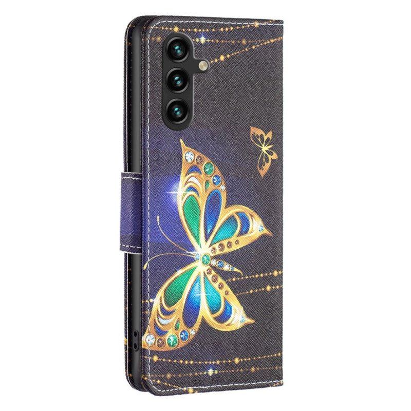 Etui Na Telefon Pokrowce do Samsung Galaxy A14 / A14 5G Królewski Motyl