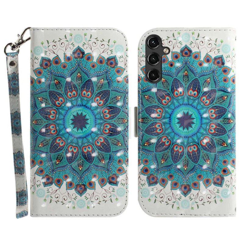 Obudowa Etui Na Telefon do Samsung Galaxy A14 / A14 5G z Łańcuch Paskowata Mandala