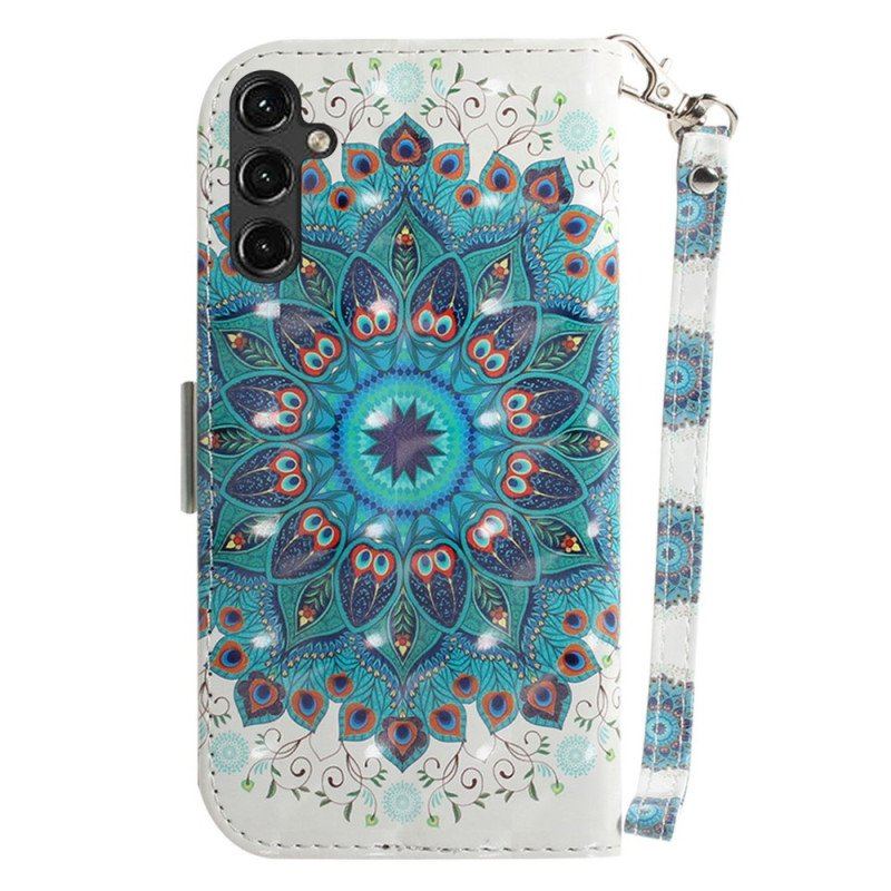 Obudowa Etui Na Telefon do Samsung Galaxy A14 / A14 5G z Łańcuch Paskowata Mandala