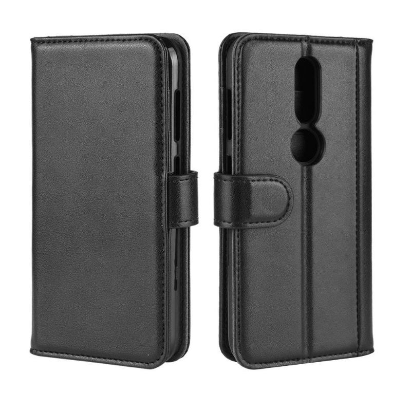 Case do Nokia 4.2 Biznes Portfel Premium Skóra - Czarny