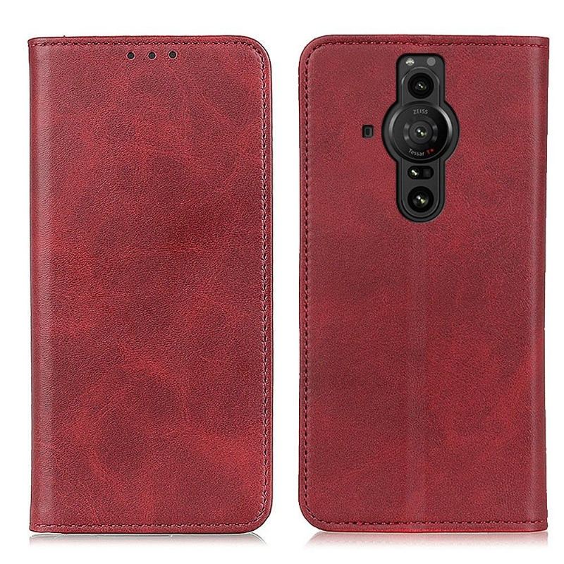 Etui Folio do Sony Xperia Pro-I Classic Skórzany Futerał Simone Flip Aged Faux Leather