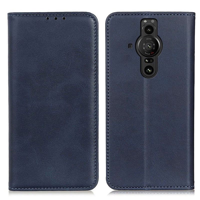 Etui Folio do Sony Xperia Pro-I Classic Skórzany Futerał Simone Flip Aged Faux Leather