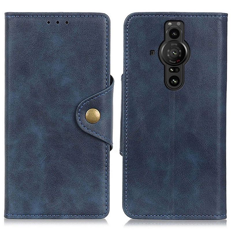 Etui Folio do Sony Xperia Pro-I Full Protect Matowa Sztuczna Skóra