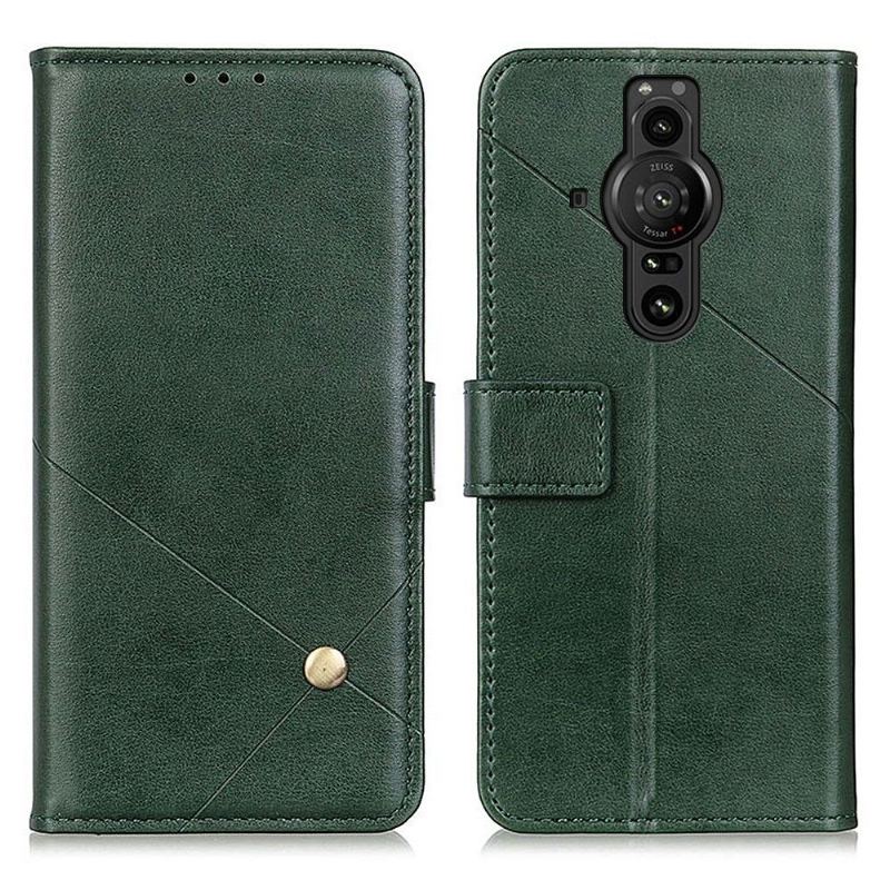 Obudowa Etui Na Telefon do Sony Xperia Pro-I Etui Folio Klapa Ze Sztucznej Skóry Z Nitem