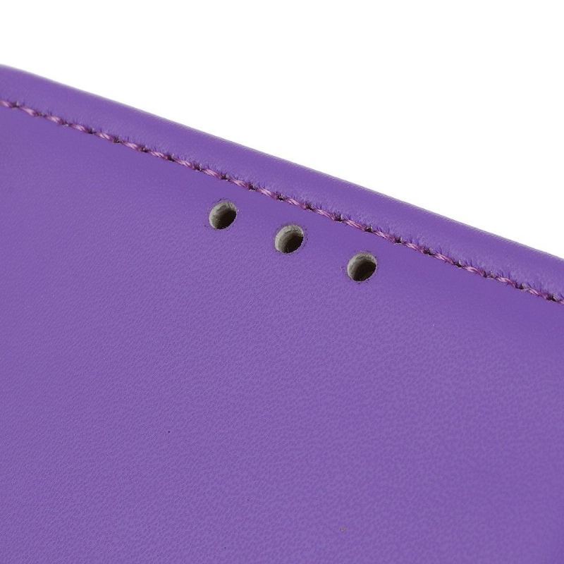 Etui do Xiaomi Redmi 9 Basic Faux Leather - Fioletowy