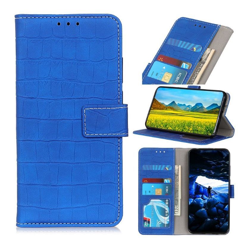 Etui Folio do Xiaomi Redmi 9 Imitacja Skóry Krokodyla