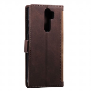 Etui Folio do Xiaomi Redmi 9 z Łańcuch Vintage Posiadacz Karty