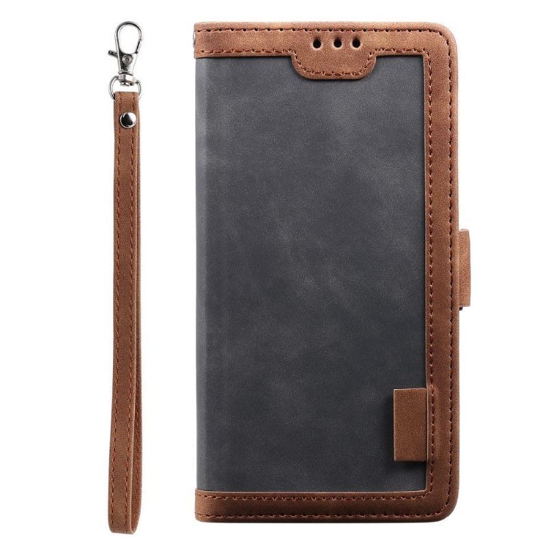 Etui Folio do Xiaomi Redmi 9 z Łańcuch Vintage Posiadacz Karty