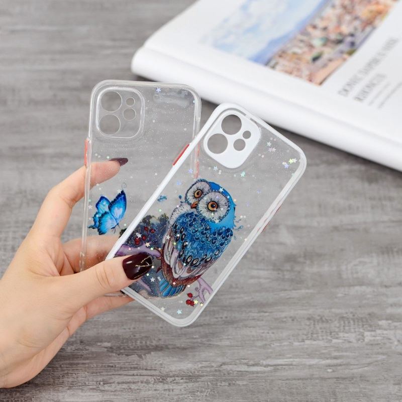 Etui do iPhone 12 Mini Anti-fall Siedząca Sowa