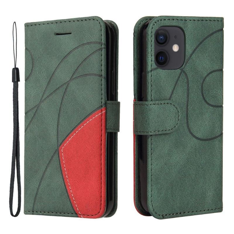 Etui Folio do iPhone 12 Mini Bicolor Artystyczny