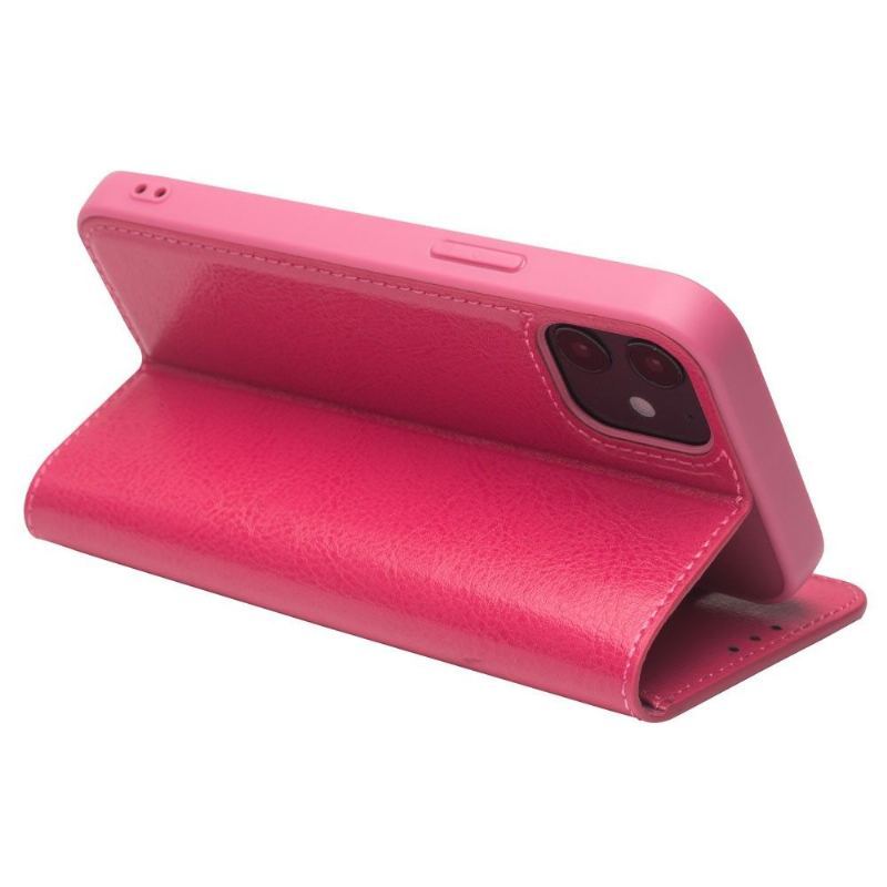 Etui Folio do iPhone 12 Mini Prawdziwa Skóra