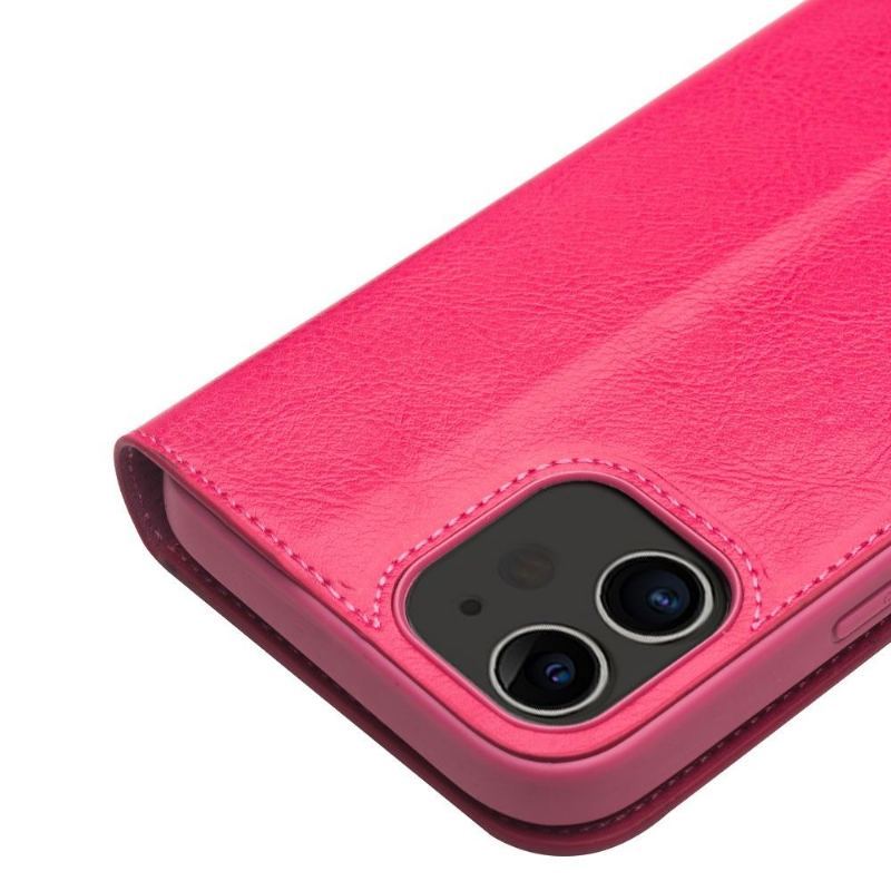 Etui Folio do iPhone 12 Mini Prawdziwa Skóra