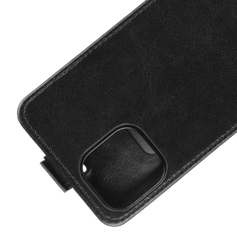 Etui Folio do iPhone 12 Mini Skórzany Futerał Ze Sztucznej Skóry W Pionie