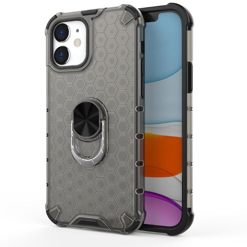 Futerały do iPhone 12 Mini Obrzeża Honeycomb Design Z Pierścieniem