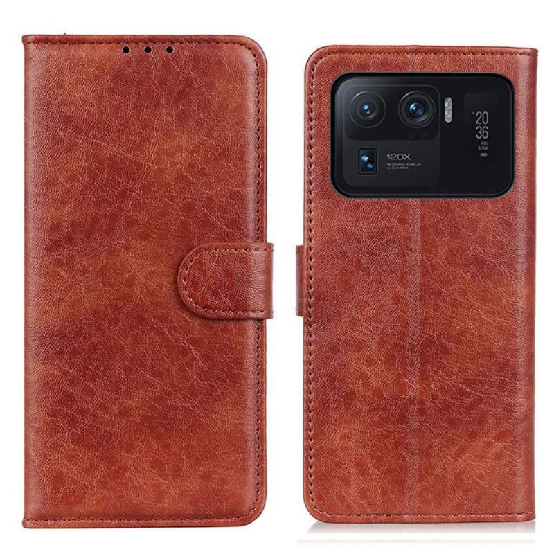 Etui Folio do Xiaomi Mi 11 Ultra Hind Protect Skórzany Efekt