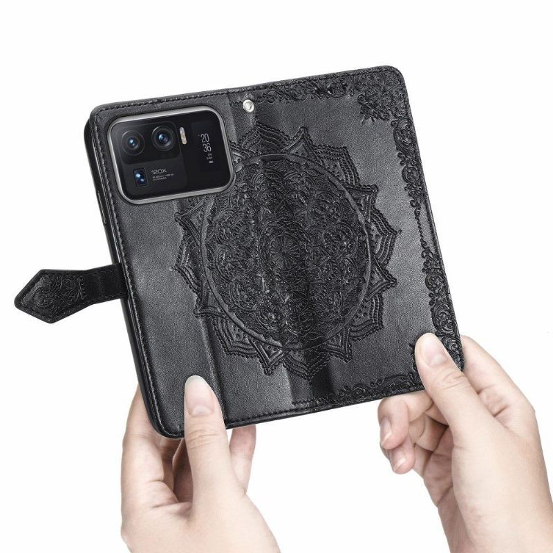 Skórzany Futerał do Xiaomi Mi 11 Ultra Mandala Relief Faux Leather