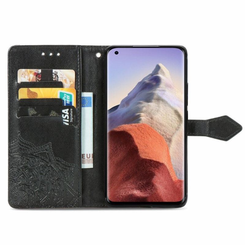 Skórzany Futerał do Xiaomi Mi 11 Ultra Mandala Relief Faux Leather