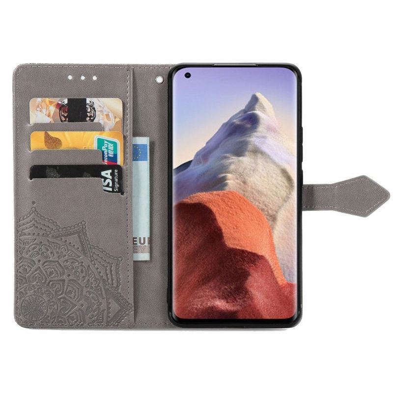 Skórzany Futerał do Xiaomi Mi 11 Ultra Mandala Relief Faux Leather