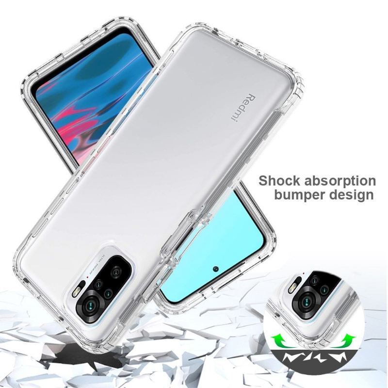 Etui do Xiaomi Redmi Note 10 4G / Note 10S Biznes Hybrid Clear Odporny Na Wstrząsy