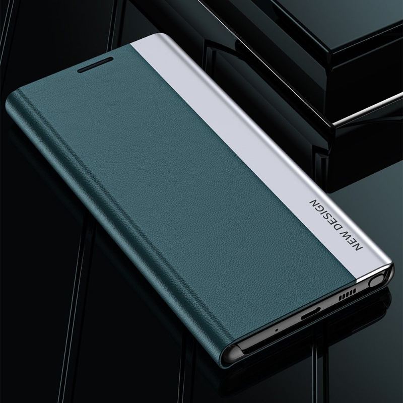 Etui do Xiaomi Redmi Note 10 4G / Note 10S Biznesowy Magnes Z Efektem Skóry