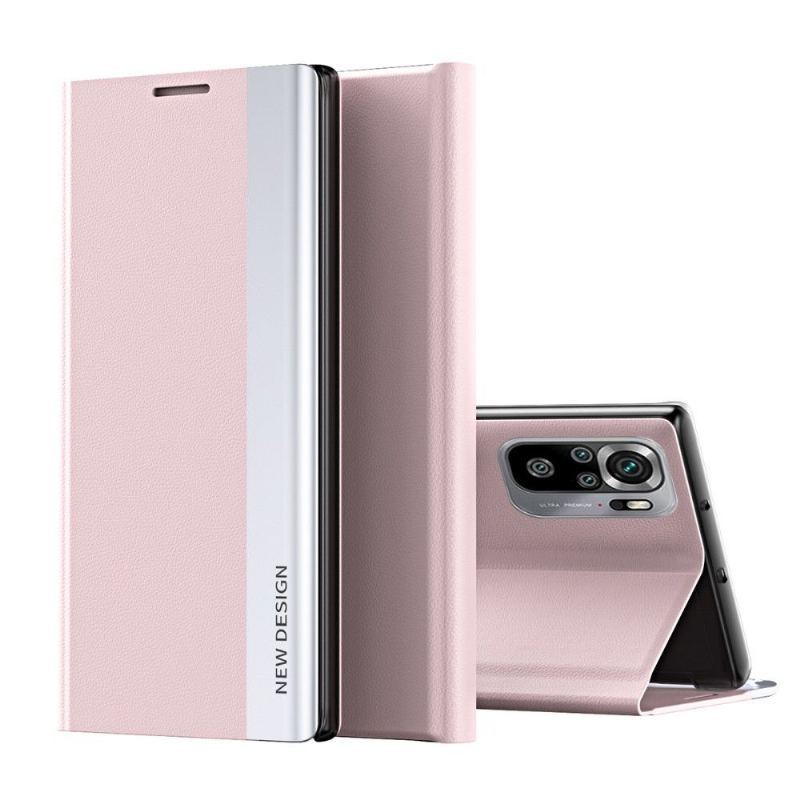 Etui do Xiaomi Redmi Note 10 4G / Note 10S Biznesowy Magnes Z Efektem Skóry