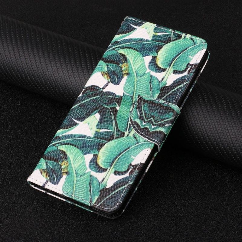 Etui Folio do Xiaomi Redmi Note 10 4G / Note 10S Liście Bananowe