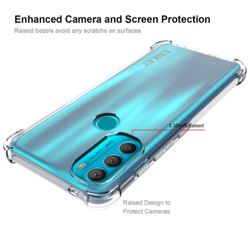 Etui do Motorola Moto G71 5G Etui Ochronne Enkay Przezroczysty