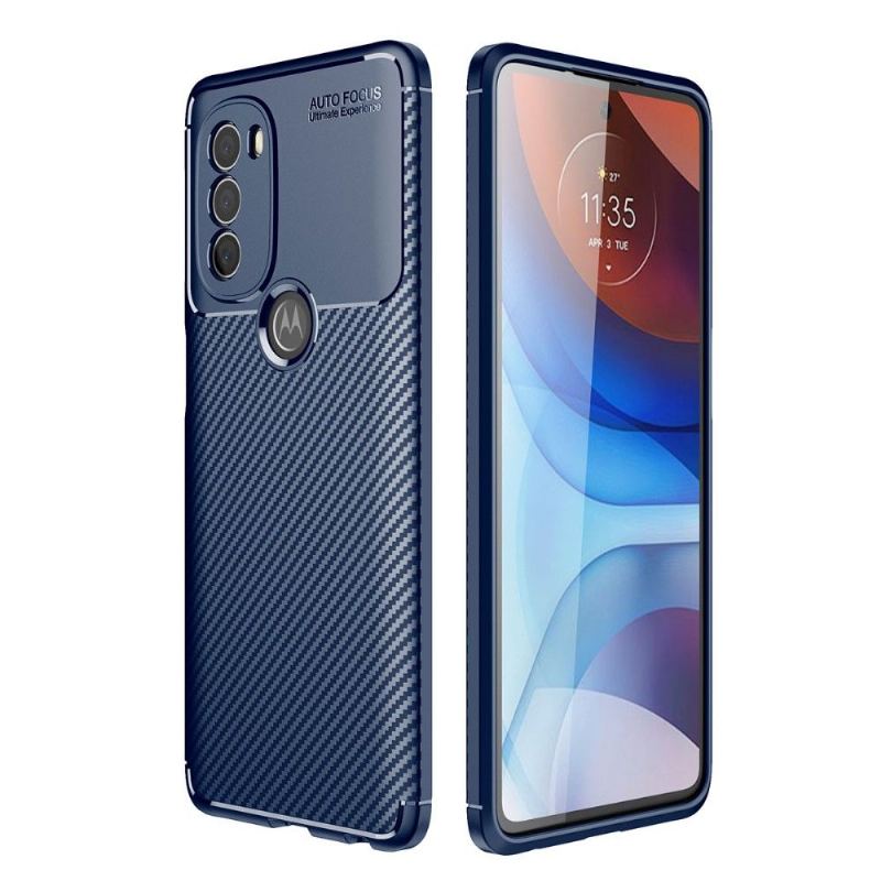 Futerały do Motorola Moto G71 5G Styl Włókna Węglowego