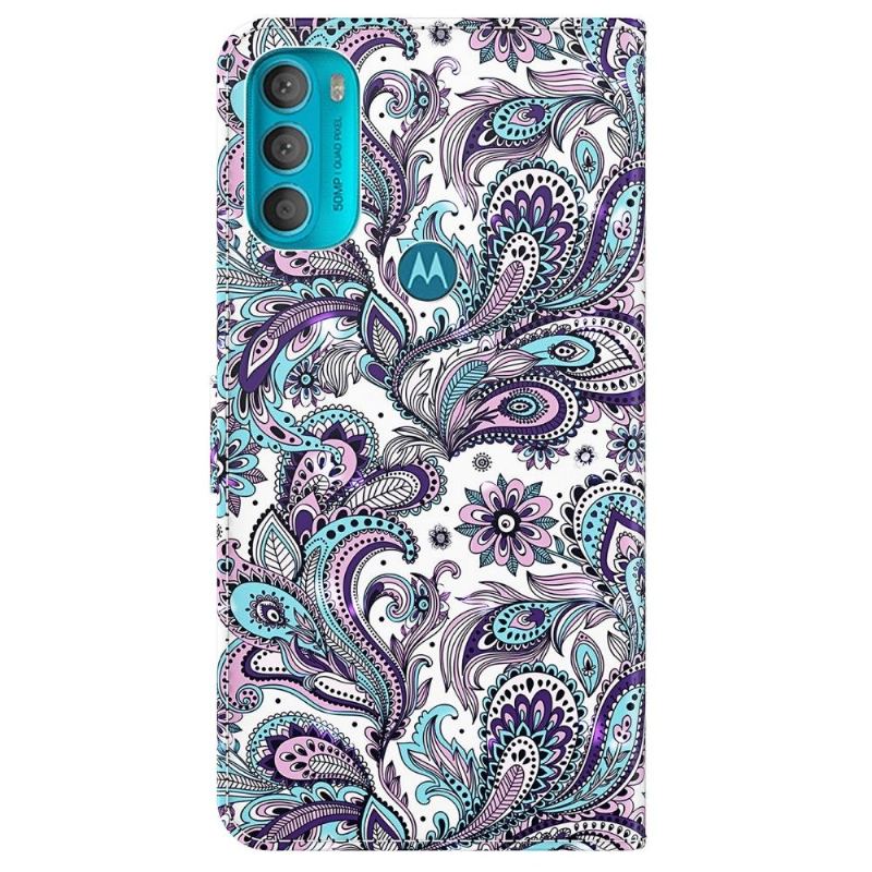 Obudowa Etui Na Telefon do Motorola Moto G71 5G Paisley Kwiaty