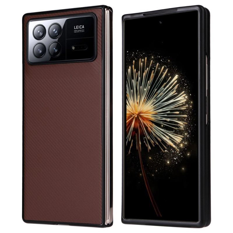 Etui Xiaomi Mix Fold 3 Tekstura Włókna Węglowego Etui Ochronne