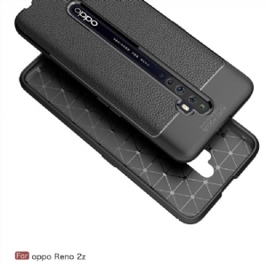 Etui do Oppo Reno2 Z Ziarniste Wykończenie