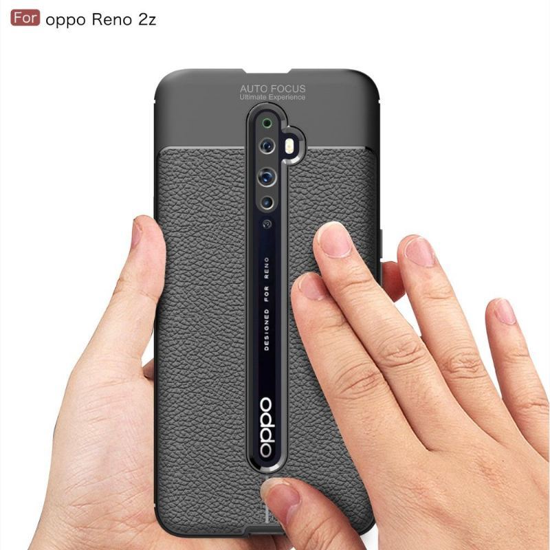 Etui do Oppo Reno2 Z Ziarniste Wykończenie