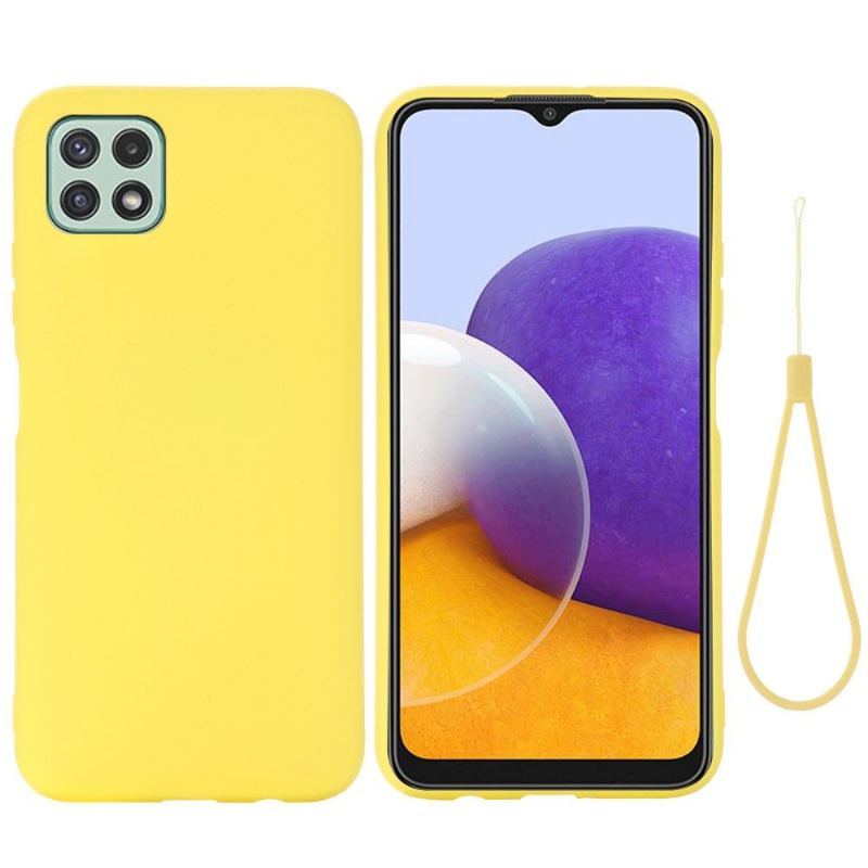 Etui do Samsung Galaxy A22 5G Biznes Puro Płynny Silikon