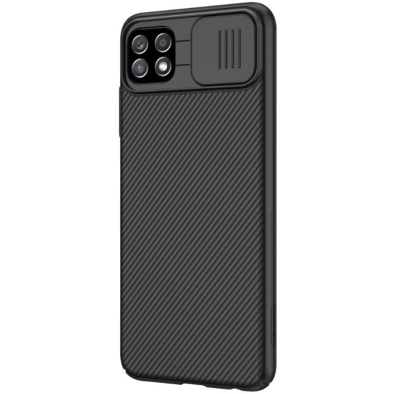 Etui do Samsung Galaxy A22 5G Classic Camshield Z Tylną Osłoną Obiektywu