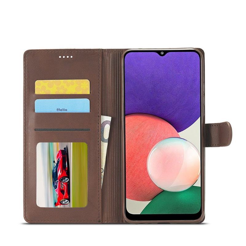 Etui do Samsung Galaxy A22 5G Etui Folio Skórzany Efekt Lc.imeeke