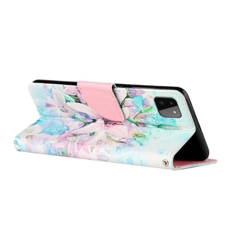 Etui Folio do Samsung Galaxy A22 5G Classic Kwiat Lilii