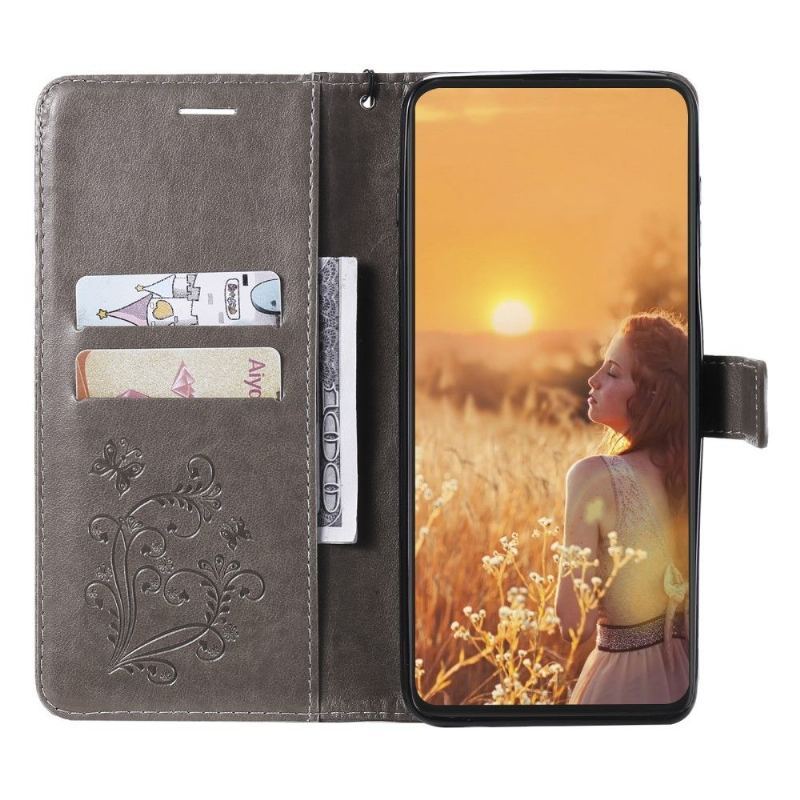 Etui Folio do Samsung Galaxy A22 5G Classic Obsługa Funkcji Motyli