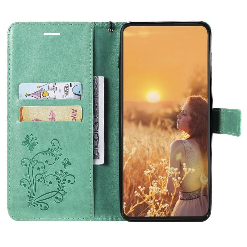 Etui Folio do Samsung Galaxy A22 5G Classic Obsługa Funkcji Motyli