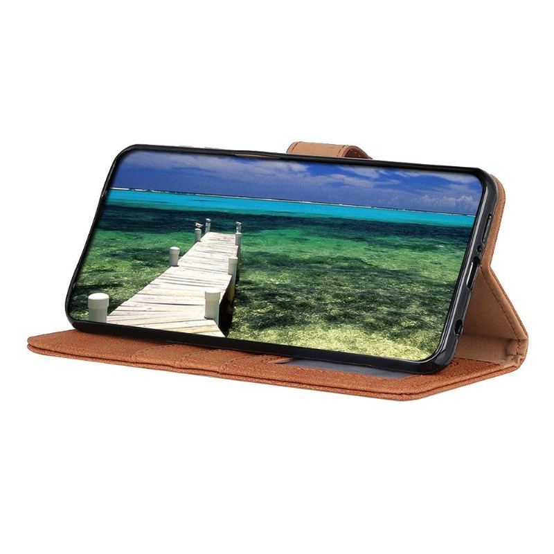 Etui Folio do Samsung Galaxy A22 5G Khazneh Efekt Skóry Retro