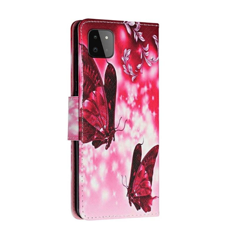 Etui Folio do Samsung Galaxy A22 5G Latające Motyle