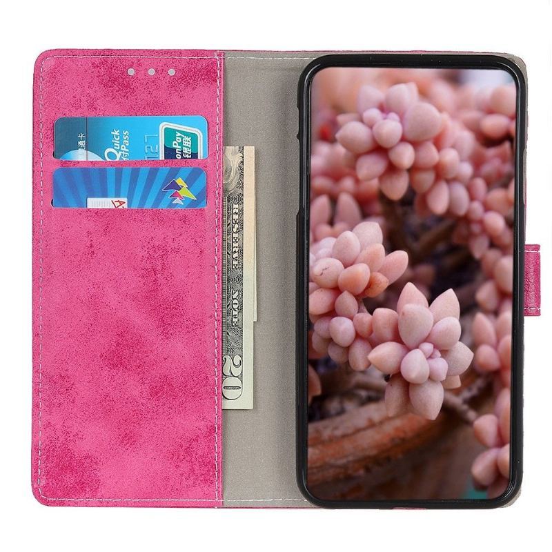 Etui Folio do Samsung Galaxy A22 5G Obrzeża Cyrius Faux Leather Vintage