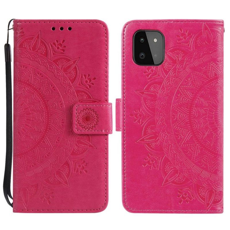 Etui Folio do Samsung Galaxy A22 5G Obrzeża Mandala Sun