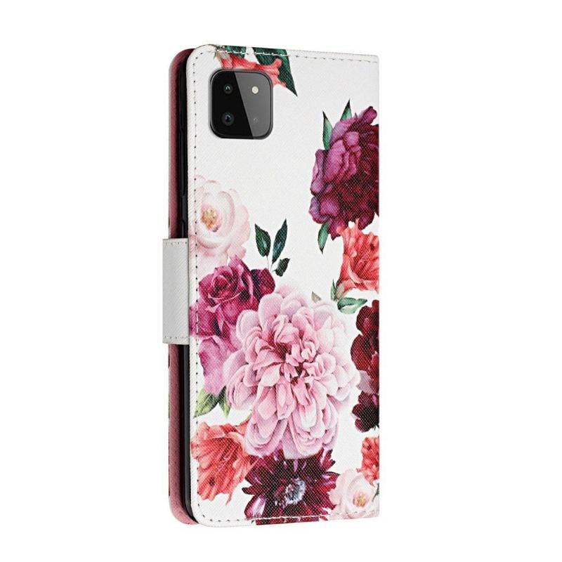 Etui Folio do Samsung Galaxy A22 5G Piwonia