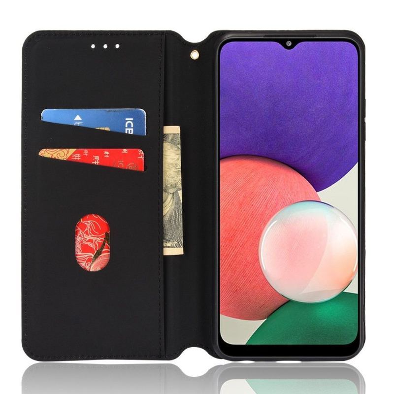 Etui Folio do Samsung Galaxy A22 5G Skórzany Futerał Geometria Projektu