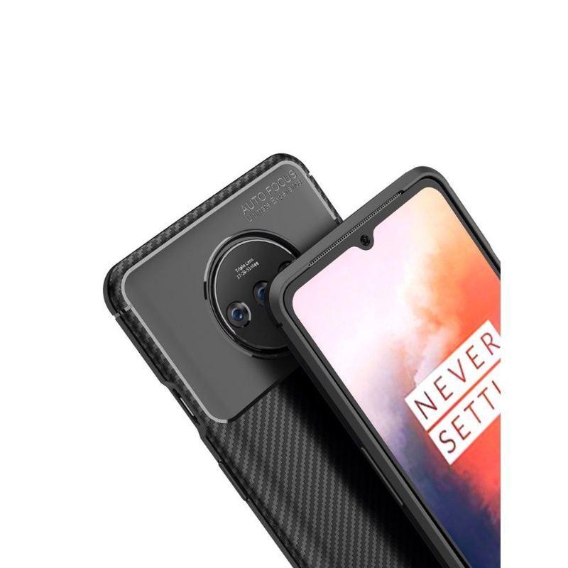 Etui do OnePlus 7T Classic Style Włókno Węglowe W Żelu