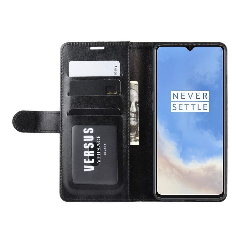 Etui Folio do OnePlus 7T Classic Funkcja Wsparcia Imitacji Skóry